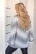 Теплый женский кардиган свободного кроя, Серый, Oversize