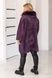 Женский кардиган из альпаки, Баклажан, Oversize